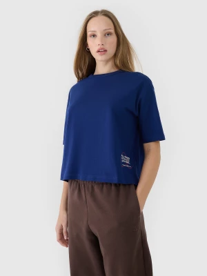 Obrázek produktu Dámské tričko oversize s potiskem - tmavě modré 4F