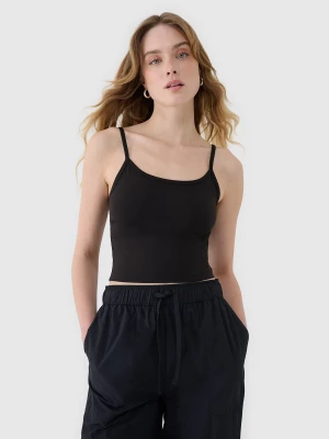 Obrázek produktu Dámský crop-top slim - černý 4F