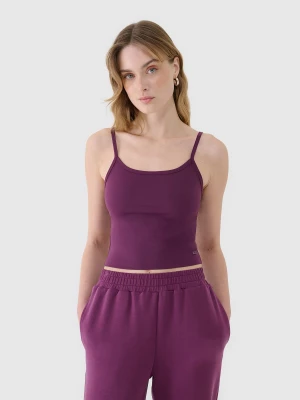 Obrázek produktu Dámský crop-top slim - fialový 4F