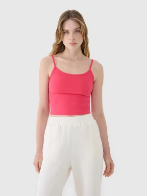 Obrázek produktu Dámský crop-top slim - růžový 4F