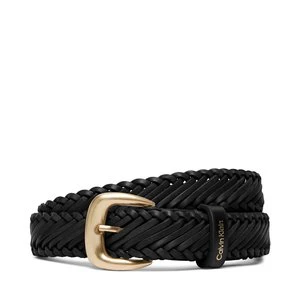 Obrázek produktu Dámský pásek Calvin Klein Braided Logo Buckle 25Mm LV04F7087G Černá