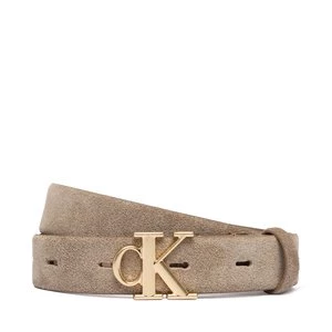 Obrázek produktu Dámský pásek Calvin Klein Ck Buckle 25 Mm Fixed Belt Suede LV04F7079G Béžová
