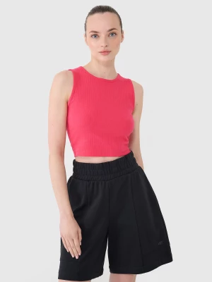 Obrázek produktu Dámský pletený crop top - růžový 4F