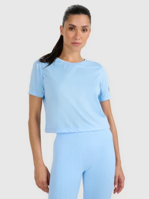 Obrázek produktu Dámský rychleschnoucí crop-top na trénink - modrý 4F