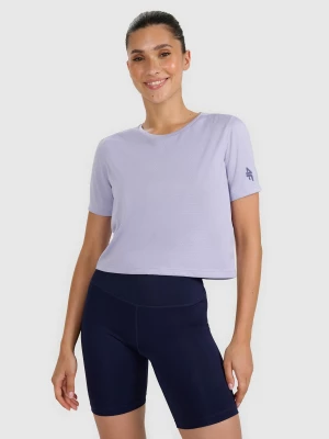 Obrázek produktu Dámský rychleschnoucí crop-top tréninkový top - modrý 4F