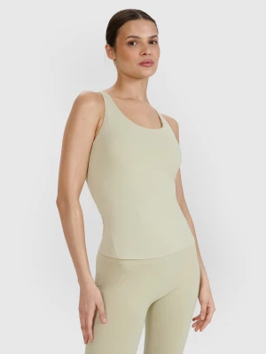 Obrázek produktu Dámský rychleschnoucí top na jógu slim - zelený 4F