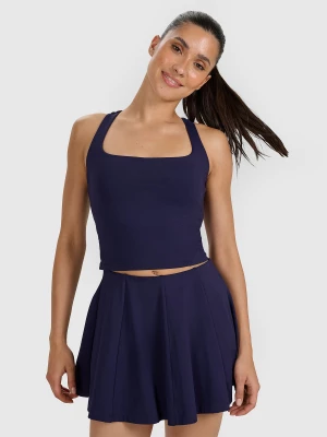 Obrázek produktu Dámský tenisový crop-top rychleschnoucí - tmavě modrý 4F