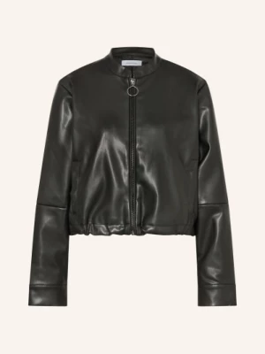 Obrázek produktu Darling Harbour Bunda V Koženém Vzhledu black