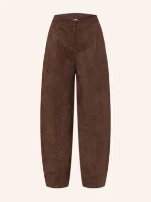 Obrázek produktu Darling Harbour Jerseyové Kalhoty V Koženém Vzhledu dark brown