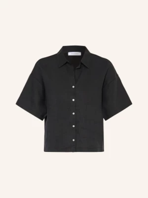 Obrázek produktu Darling Harbour Košile Z Kombinace Materiálů S Lnem black