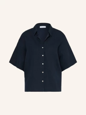 Obrázek produktu Darling Harbour Košile Z Kombinace Materiálů S Lnem navy
