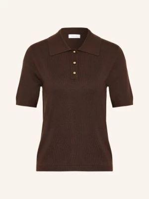 Obrázek produktu Darling Harbour Pletené Polo Tričko dark brown