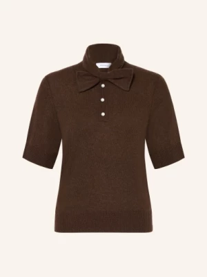 Obrázek produktu Darling Harbour Pletené Tričko S Kašmírem A Mašlí dark brown