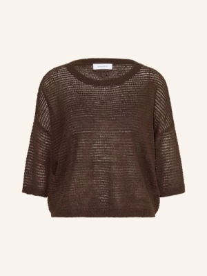 Obrázek produktu Darling Harbour Pletené Tričko Z Lnu dark brown