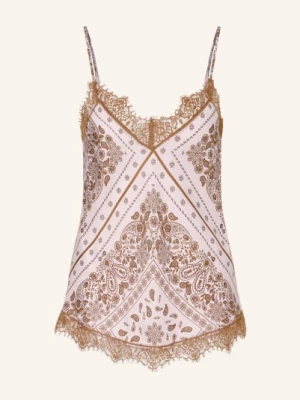 Obrázek produktu Darling Harbour Top S Hedvábím A Krajkou bandana print rose