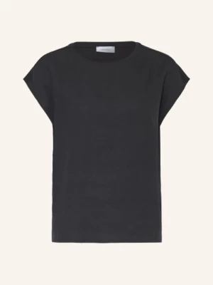 Obrázek produktu Darling Harbour Tričko Z Kombinace Materiálů S Lnem black