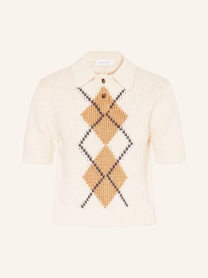 Obrázek produktu Darling Harbour Úpletová Polokošile creme / camel / navy