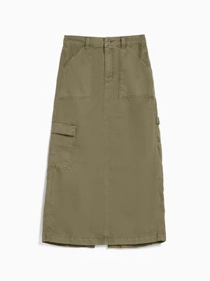 Obrázek produktu Denimová sukně Bershka khaki