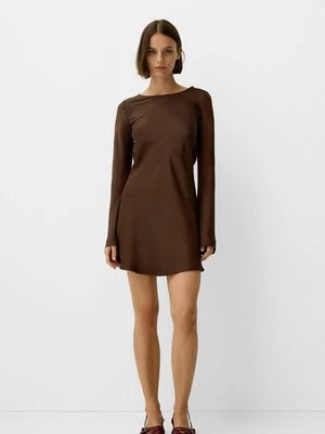 Obrázek produktu Denní šaty Bershka tmavě hnědá