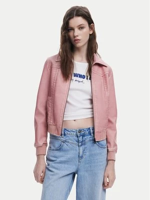 Obrázek produktu Desigual Bunda z imitace kůže 25SWEW47 Růžová Loose Fit