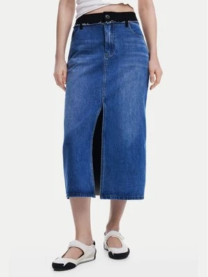 Obrázek produktu Desigual Džínová sukně 25SWFD02 Modrá Regular Fit