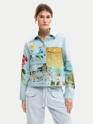 Obrázek produktu Desigual Jeansová bunda Indi 26SWED02 Světle modrá Regular Fit