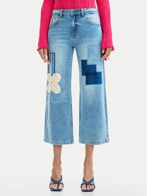 Obrázek produktu Desigual Jeansy Patch Crochet 26SWDD24 Barevná Straight Fit