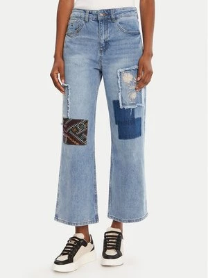 Obrázek produktu Desigual Jeansy Patches 25WWDD20 Modrá Wide Leg