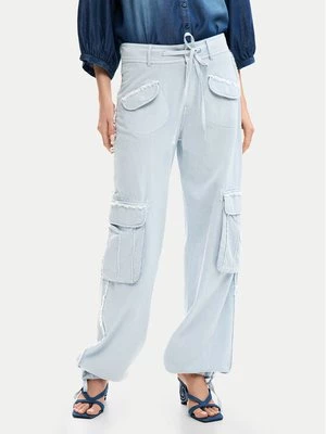 Obrázek produktu Desigual Kalhoty z materiálu 26SWPW25 Modrá Regular Fit