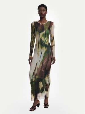 Obrázek produktu Desigual Každodenní šaty Godiva 25WWVK41 Zelená Slim Fit