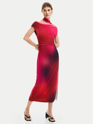 Obrázek produktu Desigual Koktejlové šaty Maine 26SWVK19 Červená Slim Fit