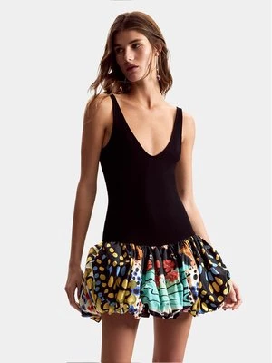 Obrázek produktu Desigual Koktejlové šaty Sparckler Lacroix 26SWVK11 Černá Slim Fit