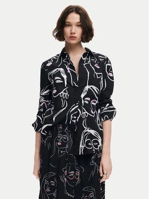 Obrázek produktu Desigual Košile Faces 24WWCW34 Černá Regular Fit