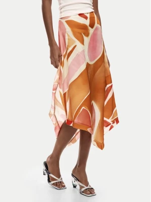 Obrázek produktu Desigual Midi sukně 26SWFW13 Oranžová Regular Fit