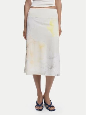 Obrázek produktu Desigual Midi sukně Bruma 25WWFK08 Écru Regular Fit