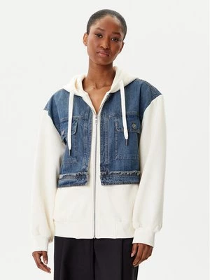 Obrázek produktu Desigual Mikina Trucker 25WWSK06 Écru Loose Fit