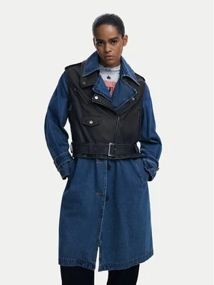 Obrázek produktu Desigual Plášť z umělé kůže Denimbike 25WWEW52 Modrá Regular Fit