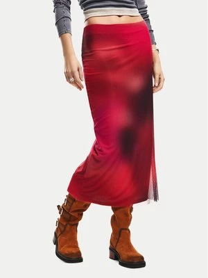 Obrázek produktu Desigual Pouzdrová sukně Asmee 26SWFK02 Červená Slim Fit