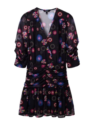 Obrázek produktu Desigual Šaty 'MOONI-LACROIX'  modrá / pink / červená / černá