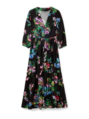 Obrázek produktu Desigual Šaty 'Poppy M. Christian Lacroix'  nebeská modř / zelená / fialová / černá