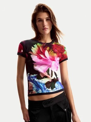 Obrázek produktu Desigual T-Shirt Multiflowers Lacroix 26SWTK49 Černá Regular Fit