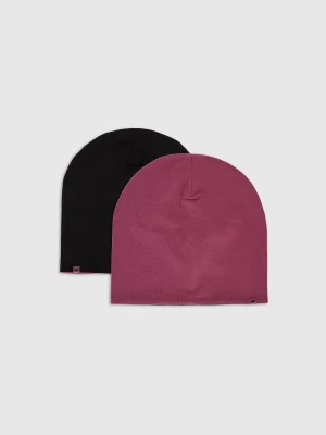 Obrázek produktu Dětská oboustranná beanie čepice - růžová 4F