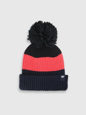 Obrázek produktu Dětská zimní čepice s bambulí - multicolor 4F