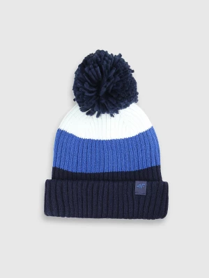 Obrázek produktu Dětská zimní čepice s bambulí - multicolor 4F