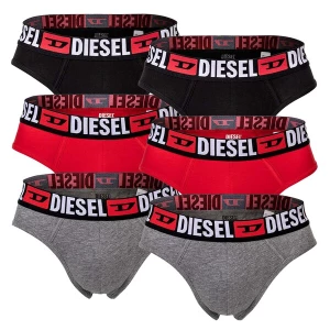 Obrázek produktu DIESEL Slipy  šedý melír / brusinková / černá / bílá