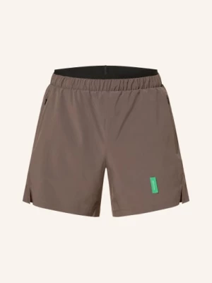 Obrázek produktu District Vision Tréninkové Šortky 2 V 1, 7" hnědá / zelená / černá