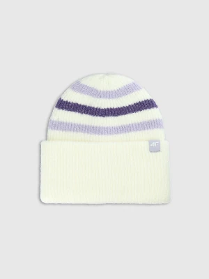Obrázek produktu Dívčí beanie čepice - bílá 4F
