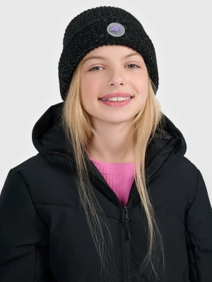 Obrázek produktu Dívčí beanie čepice - černá 4F