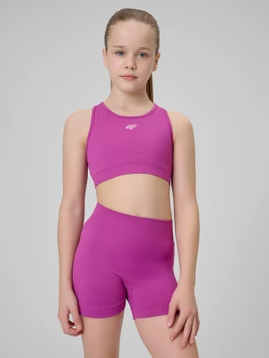 Obrázek produktu Dívčí bezešvá sportovní podprsenka - růžová 4F