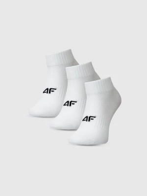 Obrázek produktu Dívčí casual ponožky nad kotník (3-pack) - bílé 4F